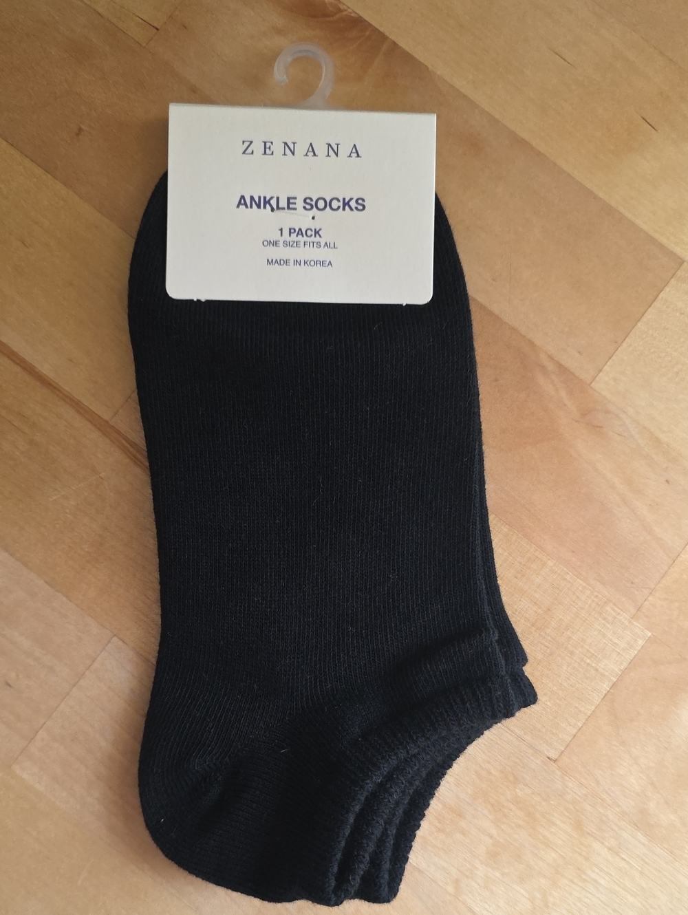 Zenana Black Ankle Socks
